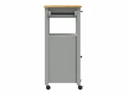 vidaxl Carrito de cocina MONZA madera maciza de pino 48x40x88,5 cm Gris Online
