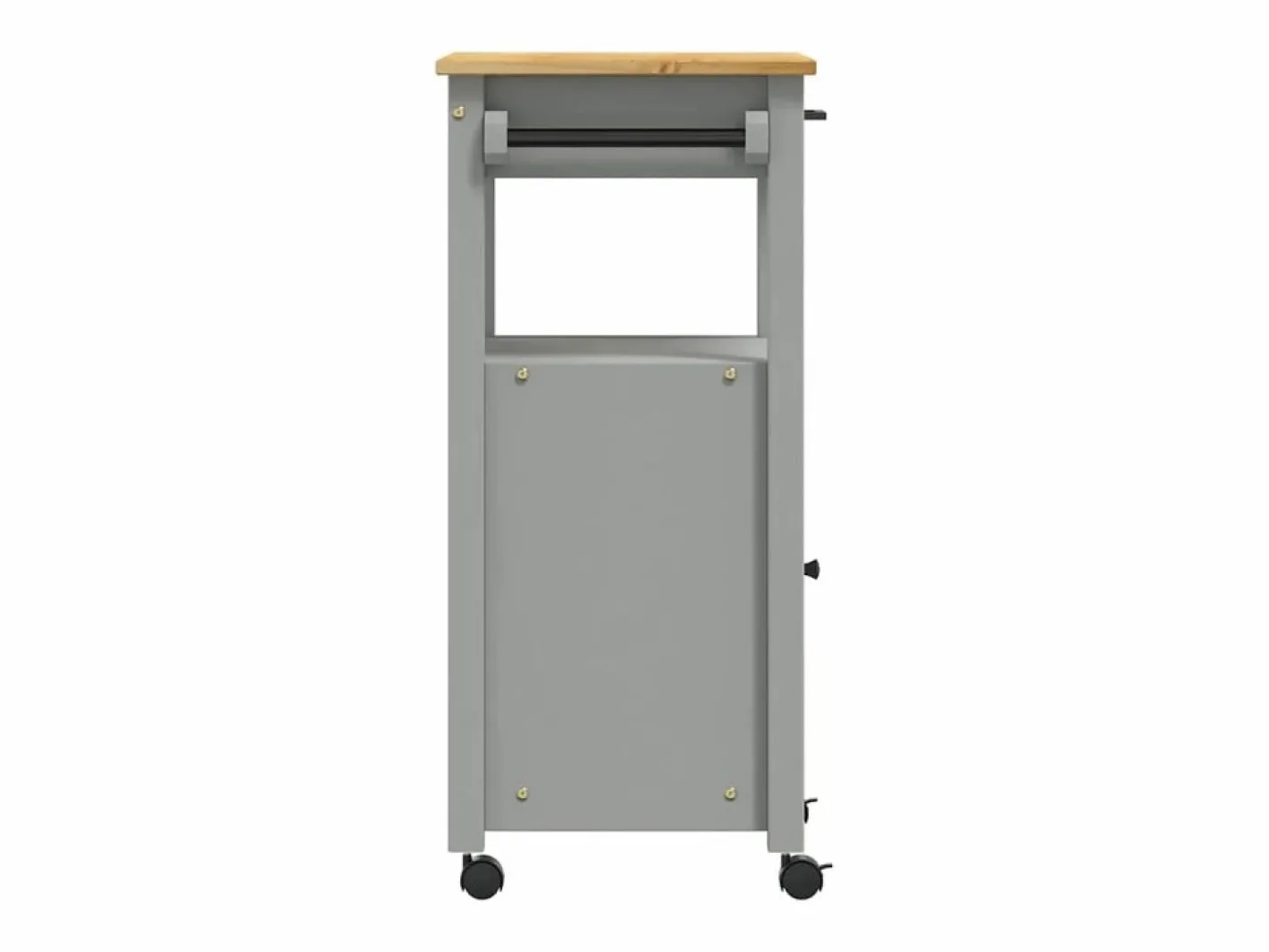 vidaxl Carrito de cocina MONZA madera maciza de pino 48x40x88,5 cm Gris Online