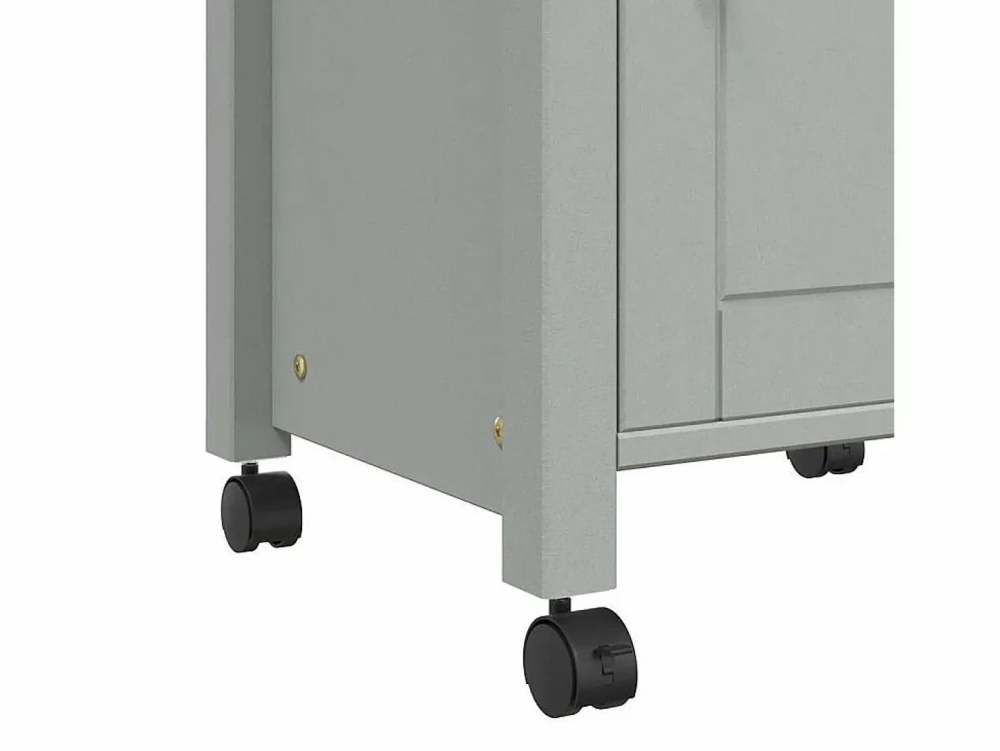 vidaxl Carrito de cocina MONZA madera maciza de pino 48x40x88,5 cm Gris Online
