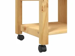 vidaxl Carrito de cocina MONZA madera maciza de pino 84x40x88,5 cm Color natural claro Best