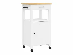 vidaxl Mueble Camarera|Carrito de cocina MONZA madera maciza de pino 48x40x88,5 cm