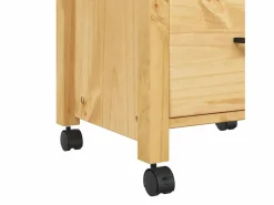 vidaxl Carrito de cocina MONZA madera maciza de pino 48x40x88,5 cm Color natural claro Outlet