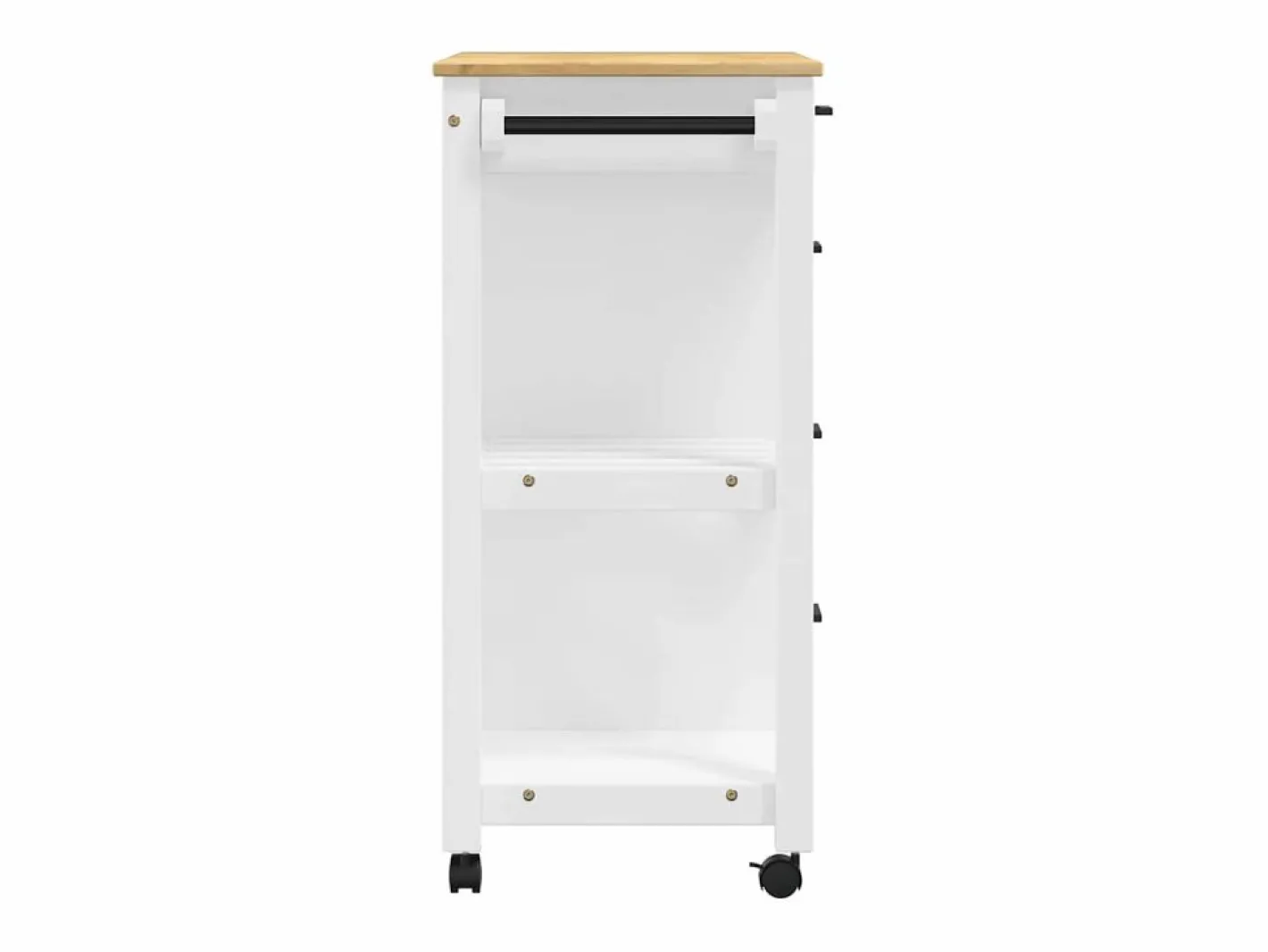 vidaxl Mueble Camarera|Carrito de cocina MONZA madera maciza de pino 84x40x88,5 cm