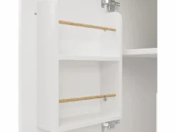 OKWISH Isla Cocina|Carrito de cocina móvil con encimera plegable, espacio de almacenamiento y botellero -