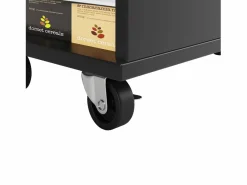 Carrito de cocina móvil con toallero - Isla de cocina con 2 cajones y 1 puerta - 5 compartimentos abiertos^ Outlet