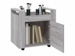 vidaxl Carrito de escritorio contrachapada Sonoma 60x45x60 cm Gris Sale