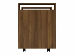 vidaxl Carrito de escritorio contrachapada marrón roble 60x45x60 cm Color natural claro Hot