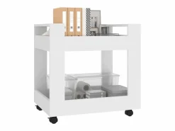 Armario Oficina|Carrito de escritorio madera contrachapada 60x45x60 cm ES365482