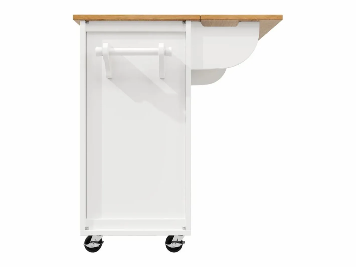 Carrito de servicio - Carrito de servicio con 2 cajones y 2 puertas - especiero y botellero - para comedor^ Clearance