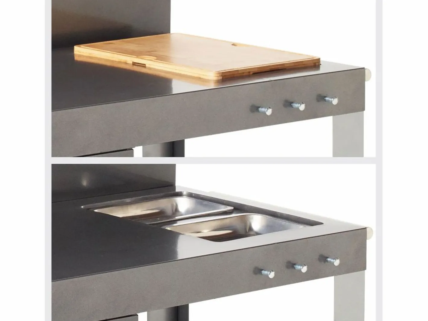 Cook'in Garden Carrito para plancha NOVA XL - Gris Best
