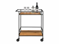 Carrito Vita, Marrón, 68x40x79 cm, Kendra Home Marru00f3n chocolate Hot
