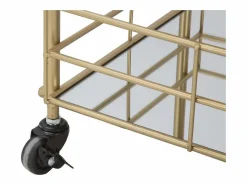 Carrito VKH4, Oro, 60x30,5x80 cm, Kendra Home Dorado Sale