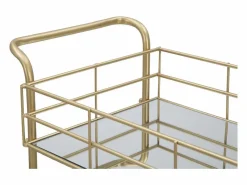 Carrito VKH4, Oro, 60x30,5x80 cm, Kendra Home Dorado Sale