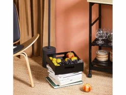 Sobuy Mueble Camarera|Carro de Almacenamiento Mueble Auxiliar Cocina Carrito de Servir con 3 Cajones 2 Estantes y 1 Bandeja Extraíble FKW79-SCH ES