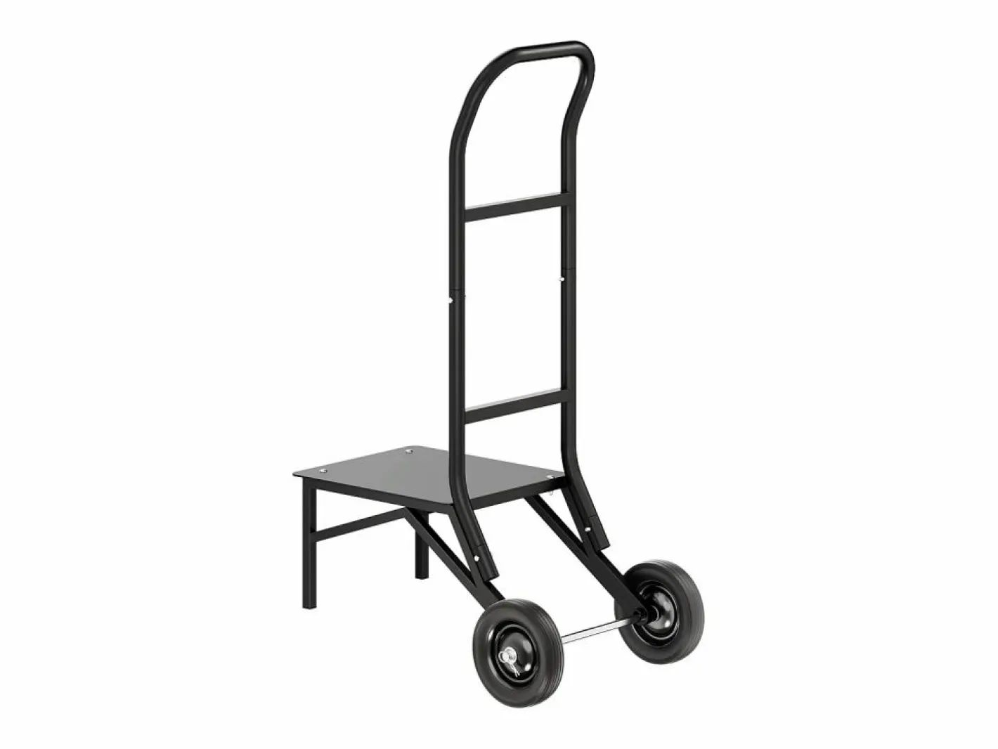 Carro de Apoyo Porta Sillas Plegables SucceBuy, para 10 Sillas, Carga 68kg para Empujar Negro Outlet