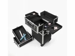 Carro de maquillaje esteticista modular 3 estantes 4 ruedas Aldeb^AHD