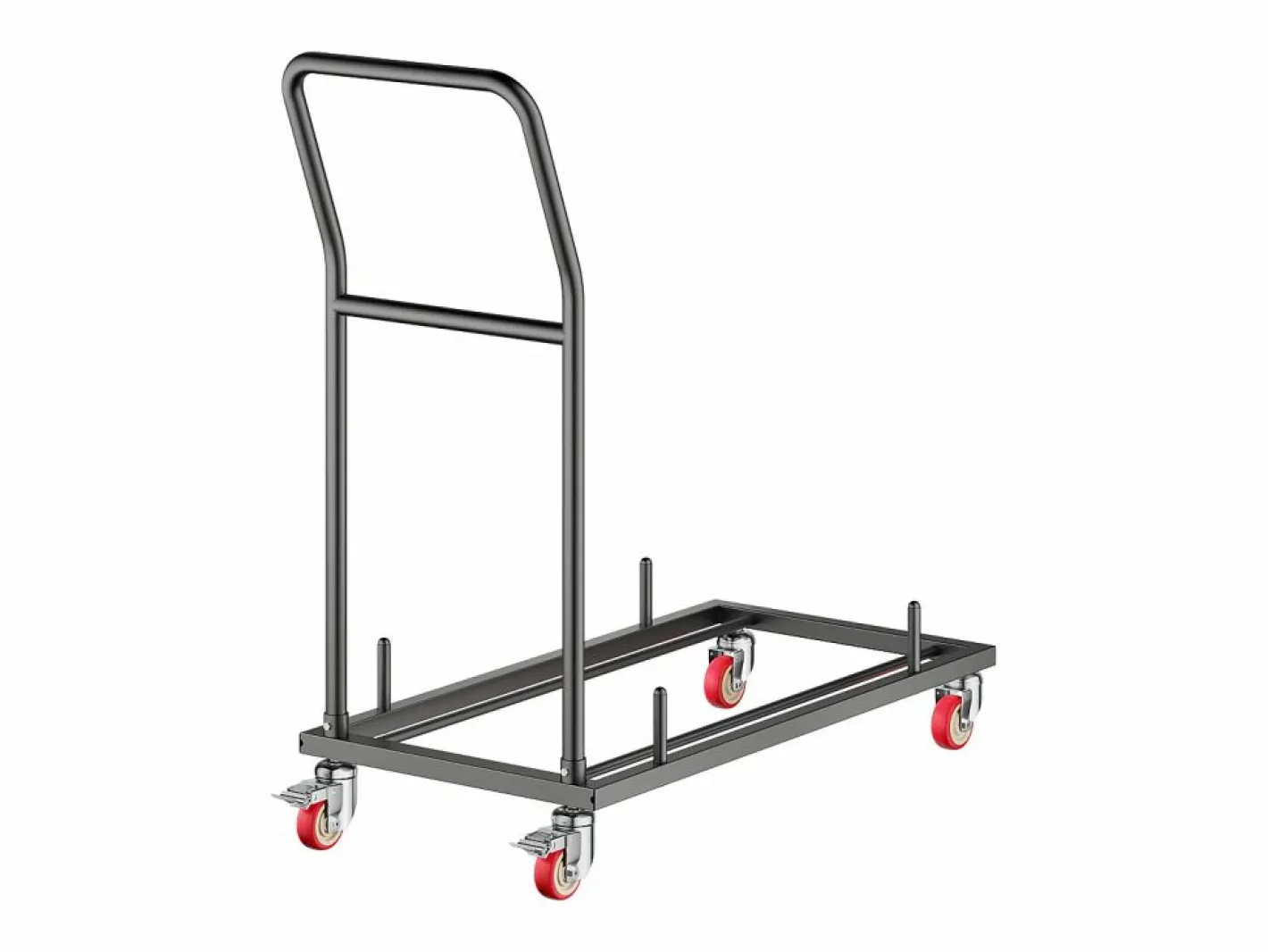 Silla Conferencia|Carro de Servicio SucceBuy, Capacidad de 136 kg, Diseño en L para 25 Sillas, Almacenamiento Horizontal, Mate