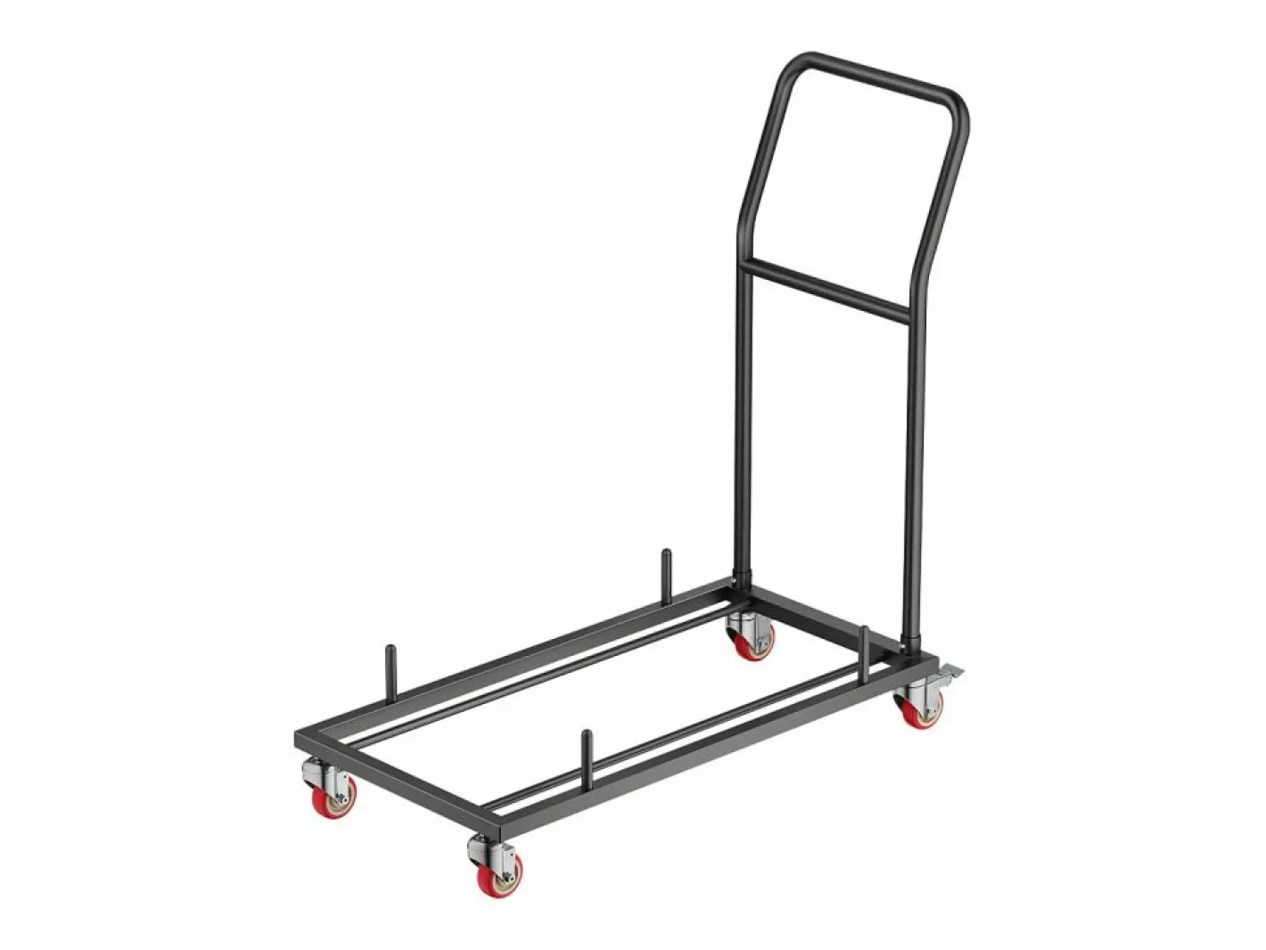 Silla Conferencia|Carro de Servicio SucceBuy, Capacidad de 136 kg, Diseño en L para 25 Sillas, Almacenamiento Horizontal, Mate