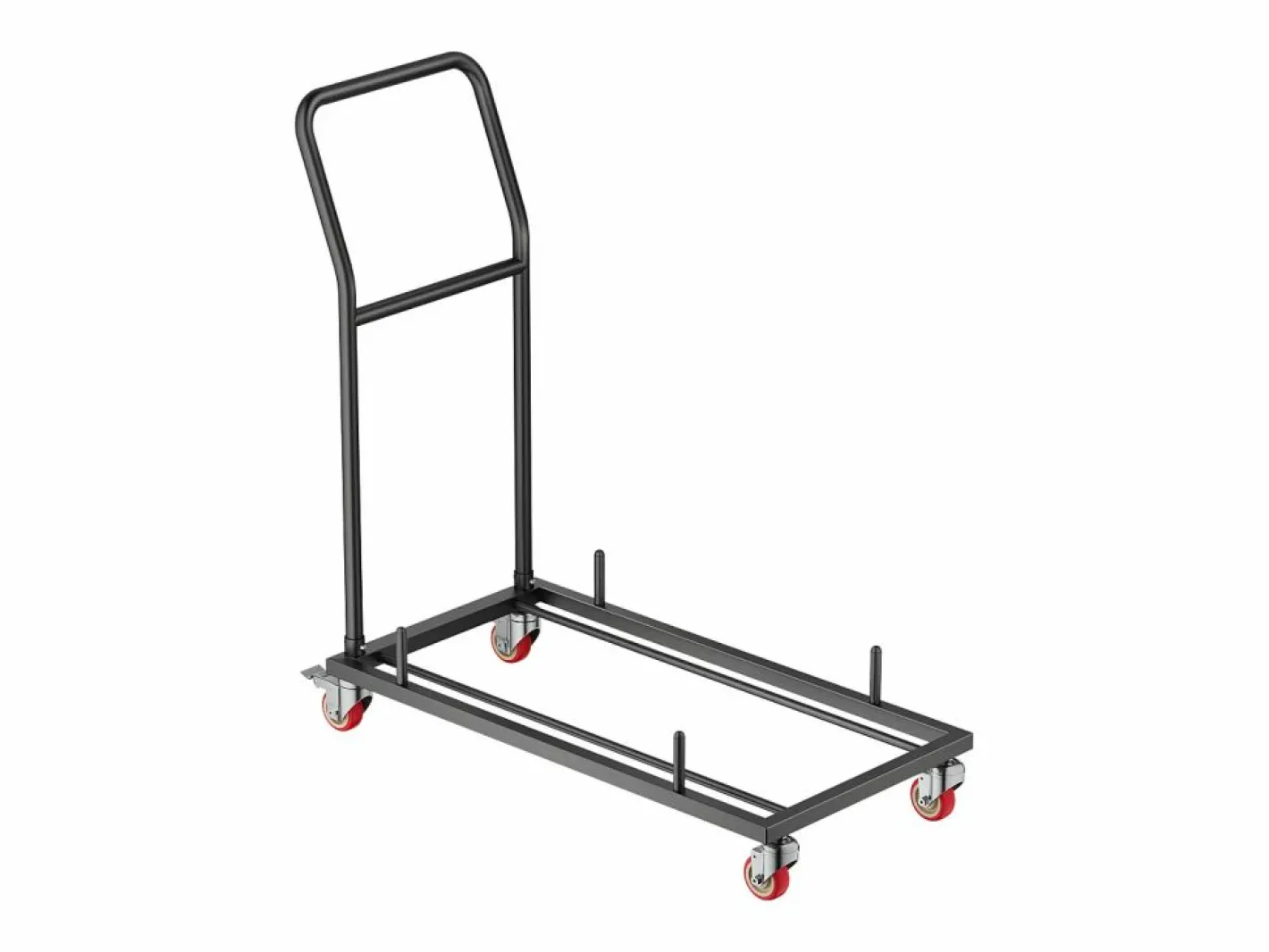 Silla Conferencia|Carro de Servicio SucceBuy, Capacidad de 136 kg, Diseño en L para 25 Sillas, Almacenamiento Horizontal, Mate