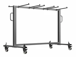 Silla Conferencia|Carro de Servicio SucceBuy, Soporte de Silla Plegable, Capacidad de 181 kg, para 42 Sillas y 12 Mesas con Ruedas,