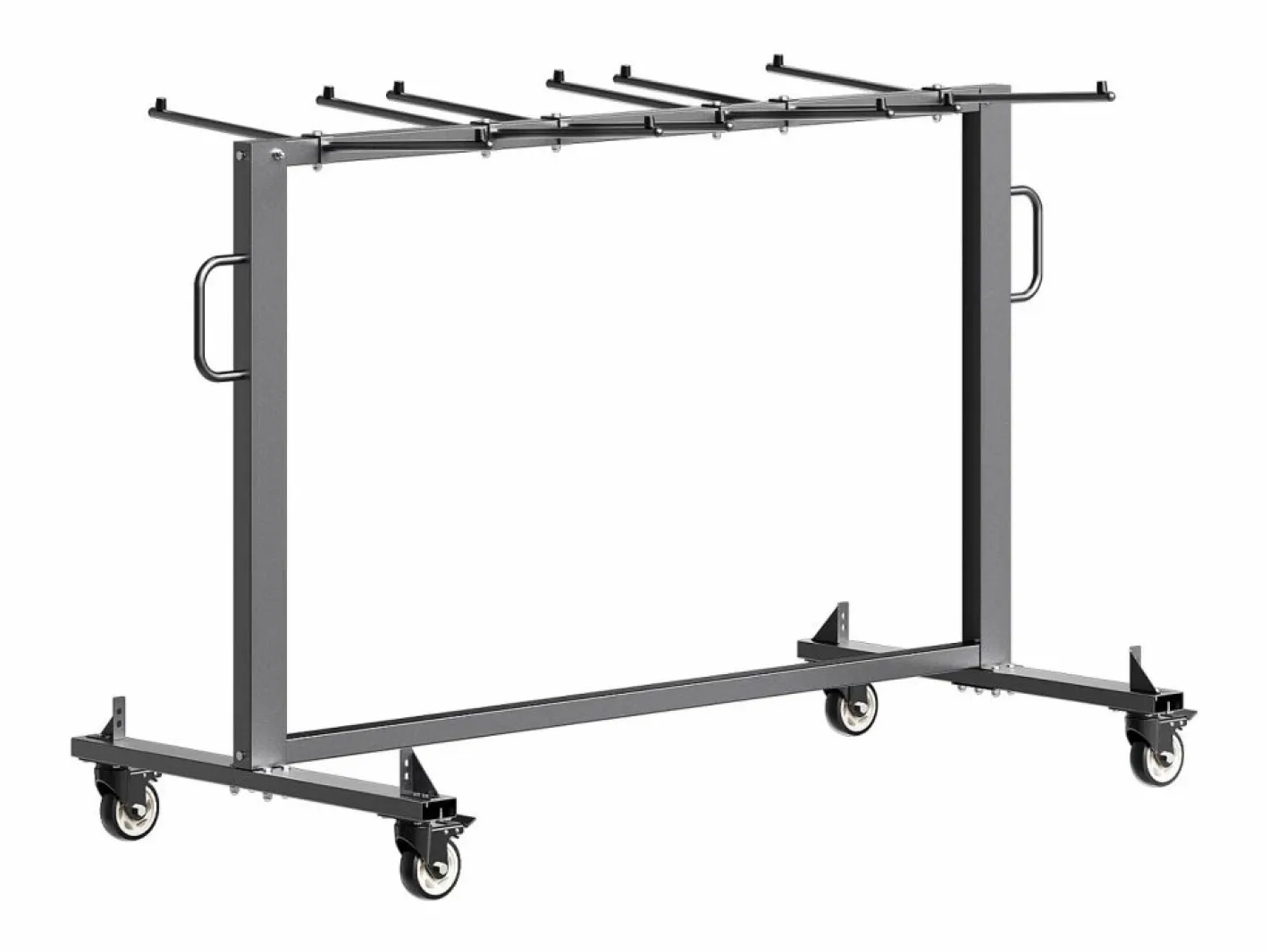 Silla Conferencia|Carro de Servicio SucceBuy, Soporte de Silla Plegable, Capacidad de 181 kg, para 42 Sillas y 12 Mesas con Ruedas,