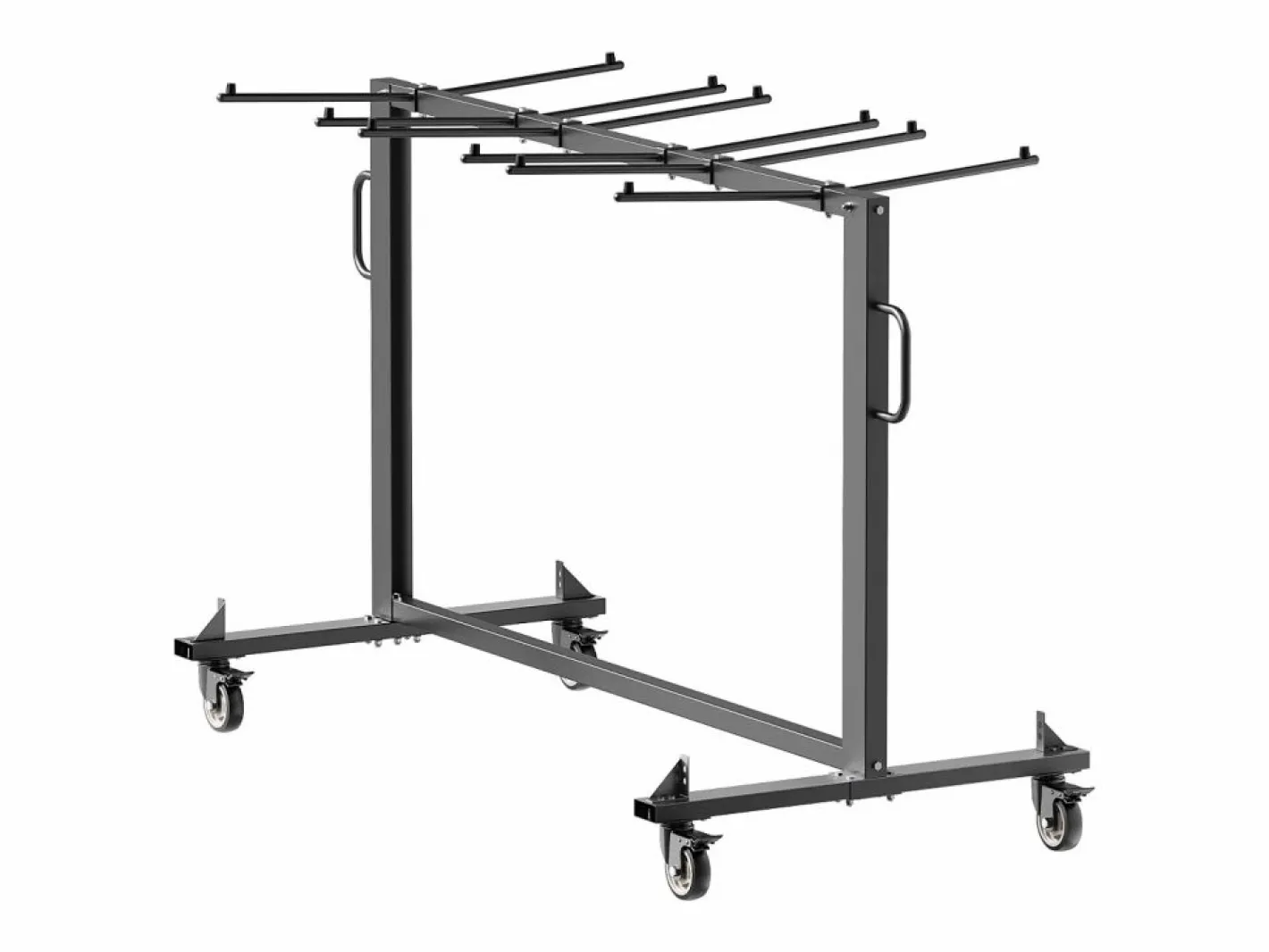 Silla Conferencia|Carro de Servicio SucceBuy, Soporte de Silla Plegable, Capacidad de 181 kg, para 42 Sillas y 12 Mesas con Ruedas,