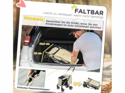 Carro plegable para perros y gatos fabricado en aluminio, ligero y resistente, poliéster, color (80x48,5x106cm) Caqui Outlet