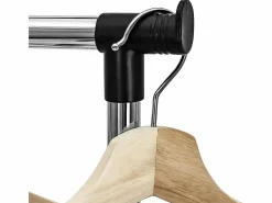 DripeX Burro Para Ropa|Carryando con ropa con ruedas, altura de la barra de ropa estirada de 90-160 cm, con soporte de chaussure, carga máxima. 50 kg, 2 barras