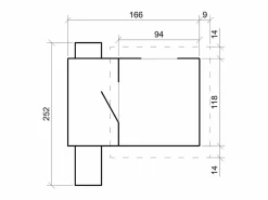 Timbela Casa de juegos para niños con tobogán - 1.1m² - M550A Color natural claro Best