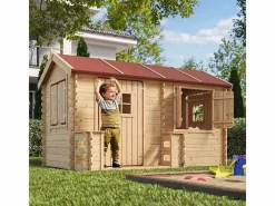 Casa de madera para niños - L146xL241xA151 cm / 2.63m² - M503^Timbela Best