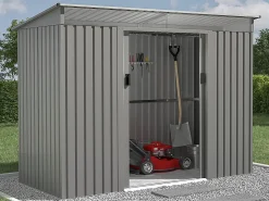 EXPERTLAND Caseta De Jardín|Caseta de jardín de acero galvanizado con claraboyas transparentes FOLCO - 3,24 m²