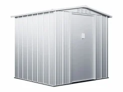 Caseta de jardín de 3,73m² de acero galvanizado gris - LINUS^EXPERTLAND Online