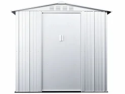 Caseta de jardín de 2,36m² de acero galvanizado gris - LINUS^EXPERTLAND Sale