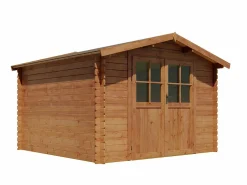 Caseta de jardín de madera tratado con autoclave 9,91 m² de 28 mm de grosor HORTUSA^EXPERTLAND Clearance