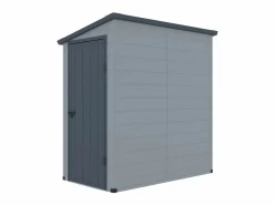 Caseta de jardín de resina gris - superficie 2.12m² - ALBERTO^EXPERTLAND Clearance