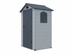 Caseta de jardín de resina gris - superficie 1.39m² - CESIO^EXPERTLAND Discount
