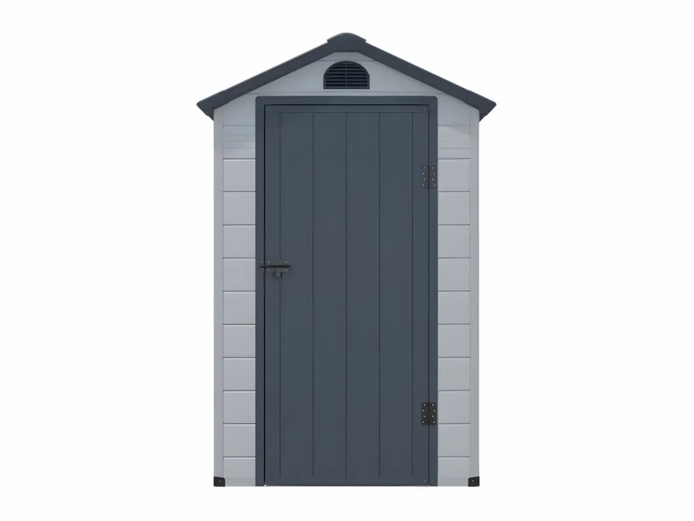 Caseta de jardín de resina gris - superficie 1.39m² - CESIO^EXPERTLAND Discount