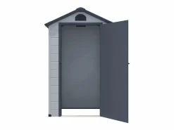 Caseta de jardín de resina gris - superficie 1.39m² - CESIO^EXPERTLAND Discount