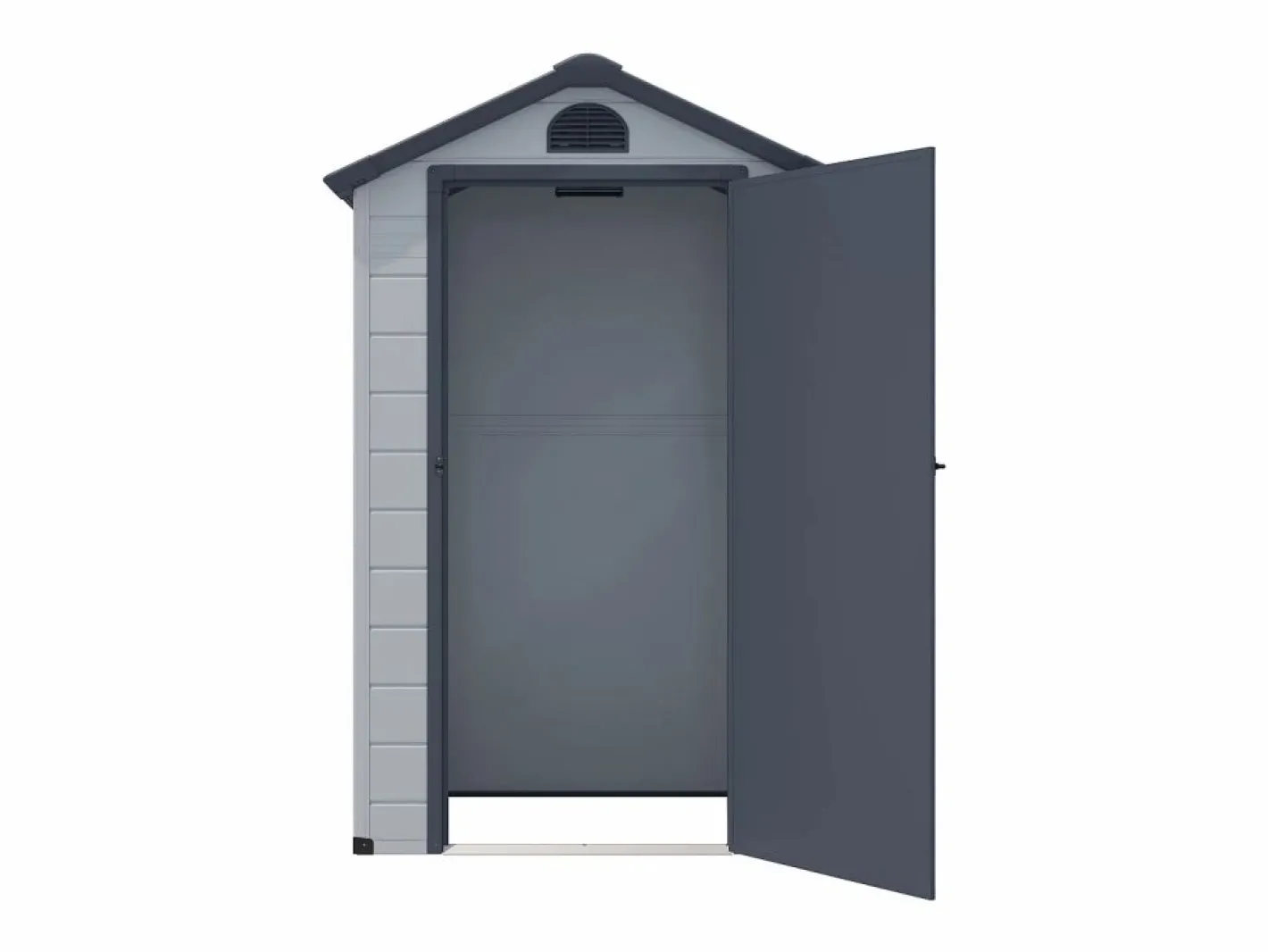 Caseta de jardín de resina gris - superficie 1.39m² - CESIO^EXPERTLAND Discount