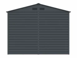 EXPERTLAND Caseta de jardín metálica en acero galvanizado - 5,40m² - ADELMO Gris antracita Clearance