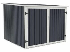 EXPERTLAND Caseta De Jardín|Caseta para bicicletas de acero galvanizado 4 m² para 4 bicicletas NIKI