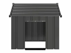 Caseta para perros con techo acero galvanizado 85x107x81 cm^Clicnbuy Sale