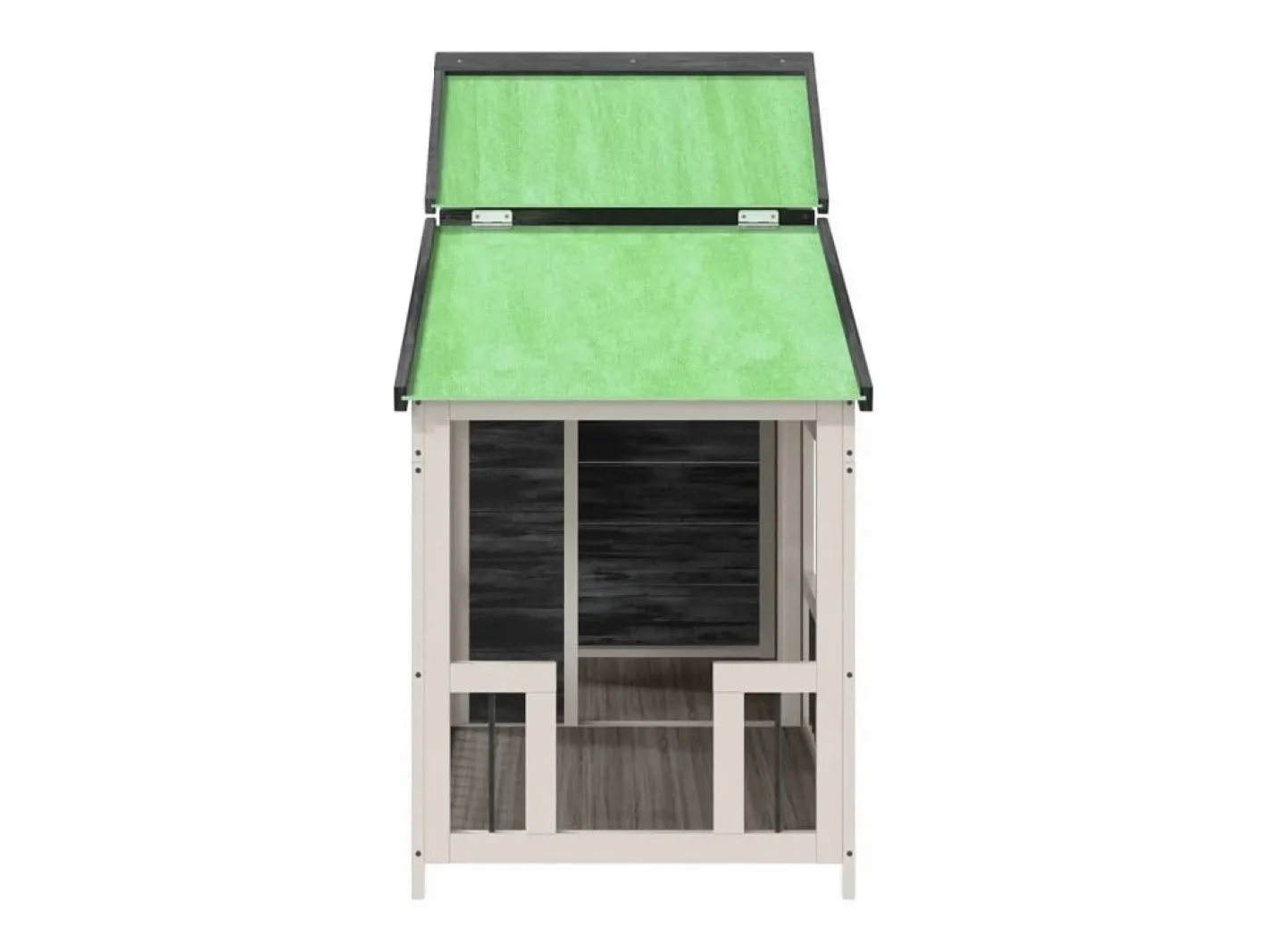Clicnbuy Seguridad Para Mascotas|Caseta para perros madera maciza de pino 143x60,5x109 cm