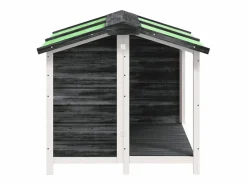 Caseta para perros madera maciza de pino 96x87x80,5 cm^Clicnbuy New