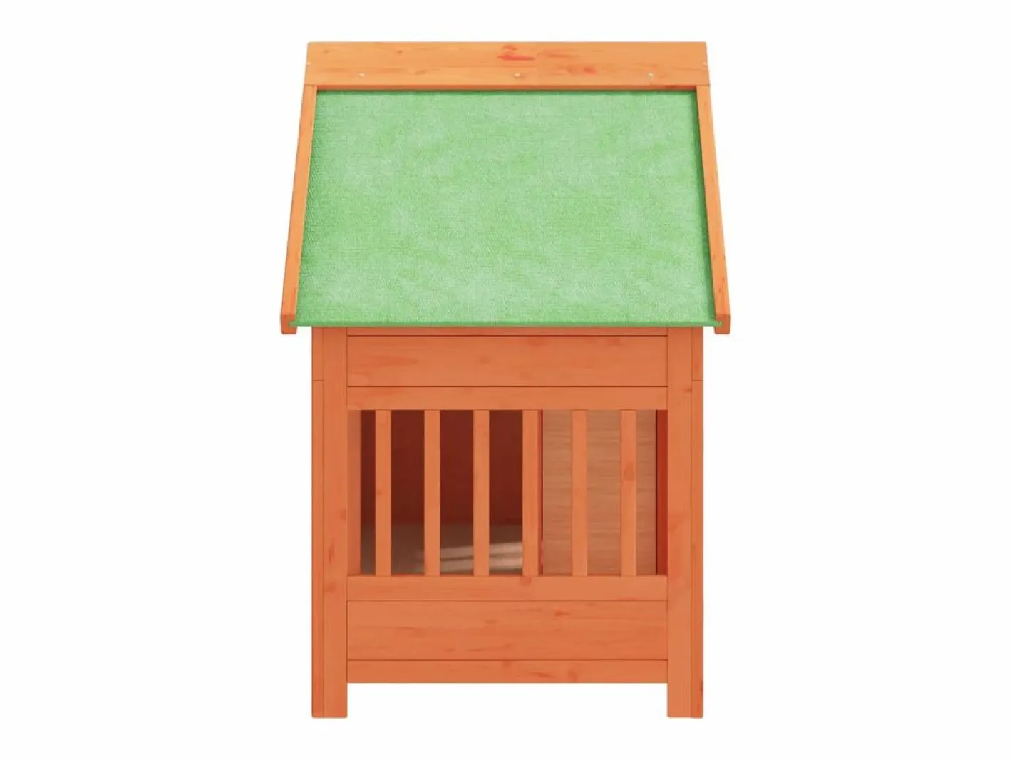 Clicnbuy Seguridad Para Mascotas|Caseta para perros madera maciza de pino marrón 96x60,5x87 cm
