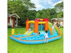 Merax Castillo Hinchable|Castillo inflable 8 en 1 para niños - 460 x 343 x 190 cm - Oxford - Con ventilador -