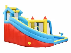 DripeX Castillo Hinchable|Castillo inflable para niños de 3 a 10 años, con soplador - carga máxima de 135 kg - 364x315x239cm