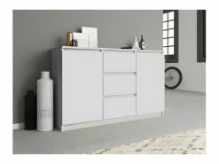 CAZAR | Cómoda moderna 2 puertas + 3 cajones dormitorio / salón / oficina | Dimensiones: 75x120x40 | Diseño minimalista | Mobiliario funcional^TOPESHOP Clearance