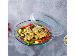 Pyrex Cazuela Classis Vidrio 4,1L ovalada con tapa 10x20x33 cm Transparente Outlet
