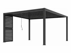EXPERTLAND Cenador Y Quiosco|Pérgola|Celosía parasol de aluminio para pérgola - An.93 cm x Alt.234cm - antracita - COSMA
